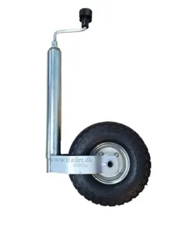 Støttehjul 48 mm med luftgummihjul