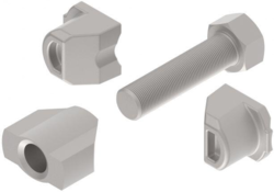 Knott Justerbolt, kilemøtrik, kiler til 300 mm Bremsebakker