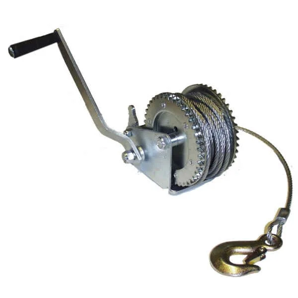 Håndspil til Trailer, 800 kg. med 10 m. wire.
