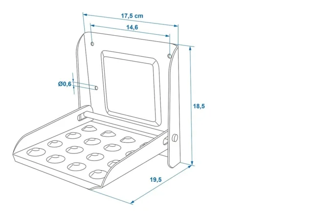 Trinbræt  Klapbart til trailer