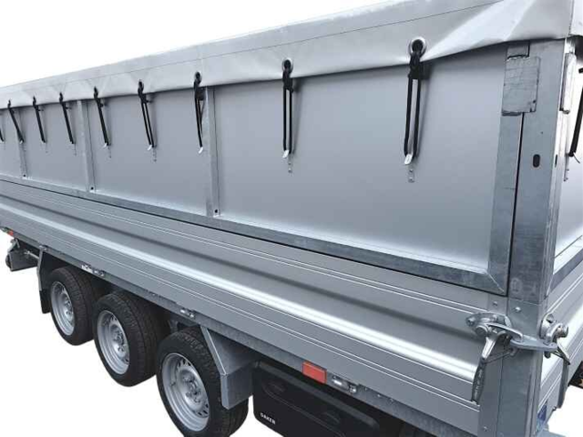 Humbaur HTK 3500.41 Presenning til Netsider, 35 cm Ekstra Alusider og 62 cm lukket løvsider