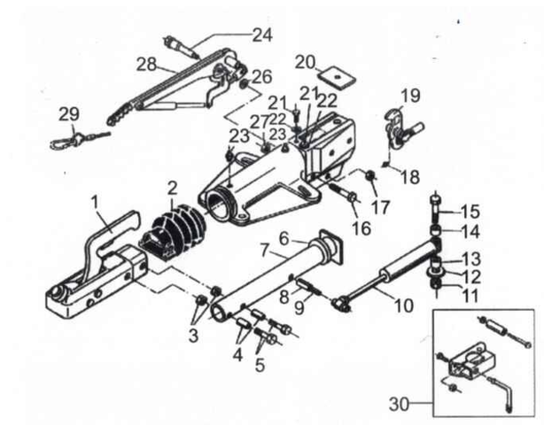 AL-KO Påløbsbremse 200V 1300-2000 kg til 1637 og 2051 bremse