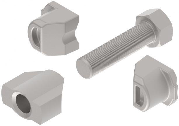 Knott Justerbolt, kilemøtrik, kiler til 300 mm Bremsebakker