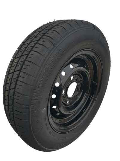 155/70 R12C 104N Trailerhjul. Sort Fælg