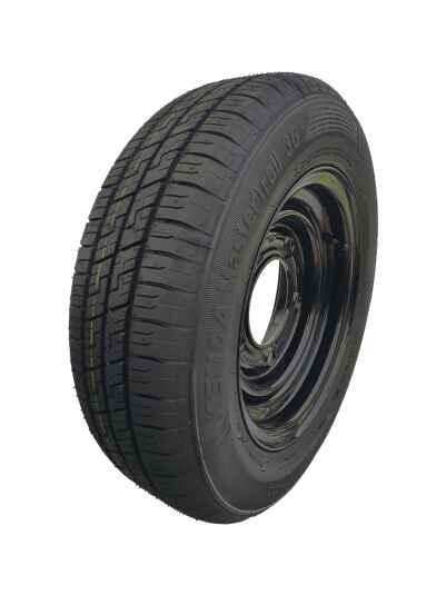 155/70 R12C 104N Ifor Williams Trailerhjul. Sort Fælg