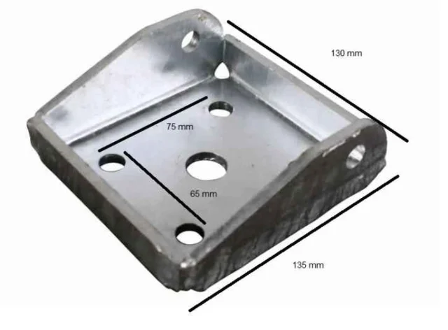 Spændebeslag for bladfjeder