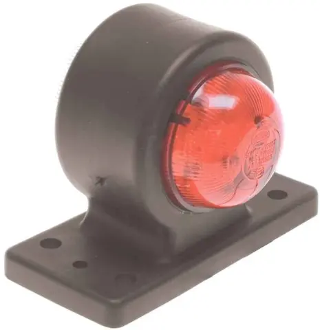 Slingrelygte Rød, Hvid LED 75 mm 12 V & 24 V