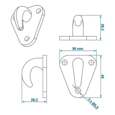 3 huls plast krog