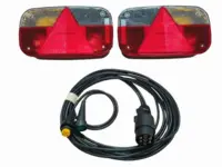 Lygtesæt 7 Polet 4 meter Aspöck Multipoint III til STEMA Trailer